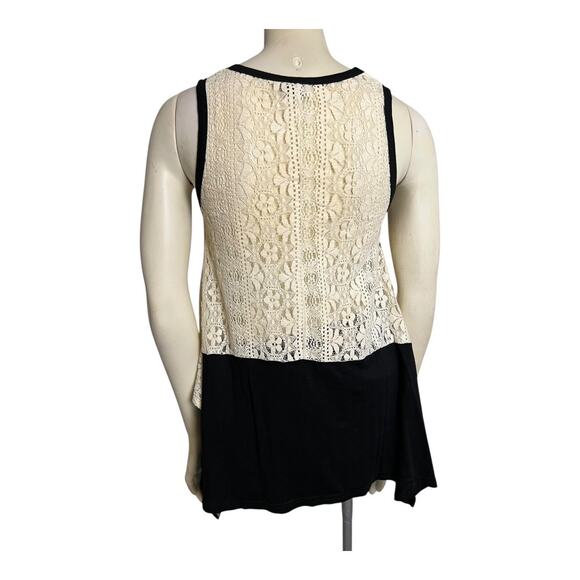 Valija Open Lace Tank Top Boho Blouse Shirt Cottage Indie Fairy Festival Hippie - Picture 5 of 7